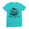 happy halloween Ladies Fitted T-Shirt
