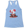 happy halloween clown Racerback Tank