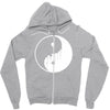 dripping ying yang Zipper Hoodie