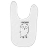 i can't sleep Baby Bibs