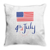 july 4th Throw Pillow