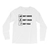 Don't drown crash walk Tee Swim Bike Run Triathle Long Sleeve Shirts
