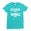 boobs real smile fake Ladies Fitted T-Shirt