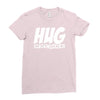 hug machine funny joke Ladies Fitted T-Shirt