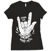stand for heavy metal Ladies Fitted T-Shirt