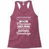 logistic operator manager we do precision guess work based on unreliab Racerback Tank