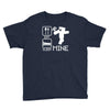 eat sleep mine funny Youth Tee