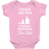 Father and Son Fishing Partners For Life Baby Bodysuit