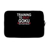 train insaiyan gym training to beat goku or krillin dbz dragon ball z Laptop sleeve