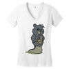 mucus bear Women's V-Neck T-Shirt