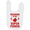 Reading Is My Superpower Baby Bibs