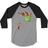 pocket red pandas 3/4 Sleeve Shirt