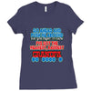 push me around grandpa Ladies Fitted T-Shirt