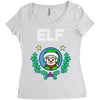 elf christmas Women's Triblend Scoop T-shirt