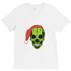 santa clous skeleton V-Neck Tee