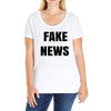 fake news Ladies Curvy T-Shirt