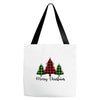 lumberjack tree merry christmas Tote Bags