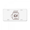 coffee License Plate