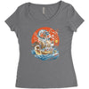 japanese world Women's Triblend Scoop T-shirt