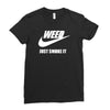 weed   just smoke it   mens funny Ladies Fitted T-Shirt