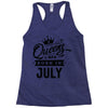 Queens Are Born In July Racerback Tank
