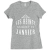 les reines naissent en janvier Ladies Fitted T-Shirt