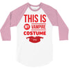 this is my vampire costume 3/4 Sleeve Shirt