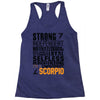 Strong Independent Motivated Scorpio Racerback Tank