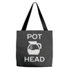pot head coffee lover Tote Bags