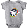 narwhal rainbow stormtrooper Baby Onesie