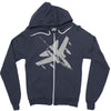 tornado bundeswehr aircraft airplane bomber nato jet Zipper Hoodie