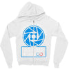 aperture science volunteer Zipper Hoodie