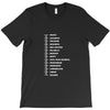 beard length chart funny professor grandpa mustache humor T-Shirt