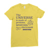 The Universe Is Made Of Protons Neutrons Elektrons And Morons Ladies Fitted T-Shirt