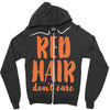 red hair dont care Zipper Hoodie