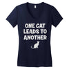 pet lover girls im one leads to another Women's V-Neck T-Shirt