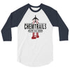 jet chemtrails red &amp; grey logo 3/4 Sleeve Shirt
