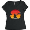 Samurai Sunset Women's Triblend Scoop T-shirt