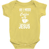 coffee and jesus Baby Bodysuit