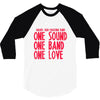 walker high marching band one sound one band one love 3/4 Sleeve Shirt