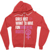 Girls Just Want to Have Fundamental Rights Zipper Hoodie