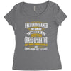 grumpy old crane operator Women's Triblend Scoop T-shirt