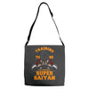 training to be the strongest super saiyan Adjustable Strap Totes