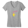 Swole Mates Couple Design Women's V-Neck T-Shirt