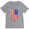 sa distress flag cool american V-Neck Tee