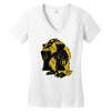 house of badger Women's V-Neck T-Shirt