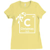 christmas periodic table of elements Ladies Fitted T-Shirt