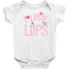 i love lops lots Baby Bodysuit