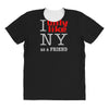 i only like ny as a friend All Over Women's T-shirt