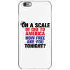 on a scale of one to america how free are you tonight iPhone 6/6s Case